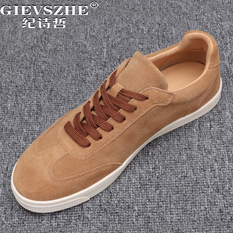 纪诗哲男鞋潮流厚底复古运动鞋子男款百搭舒适休闲鞋时尚轻奢板鞋