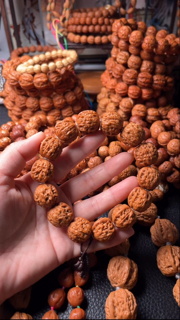 文玩核桃手串呓*麻核桃