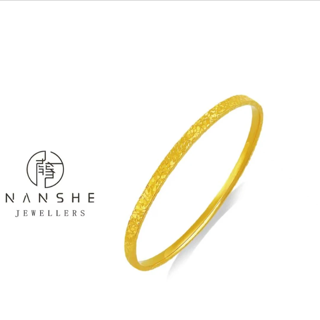 钛钢珐琅手镯 新中式国风碎冰冰手镯