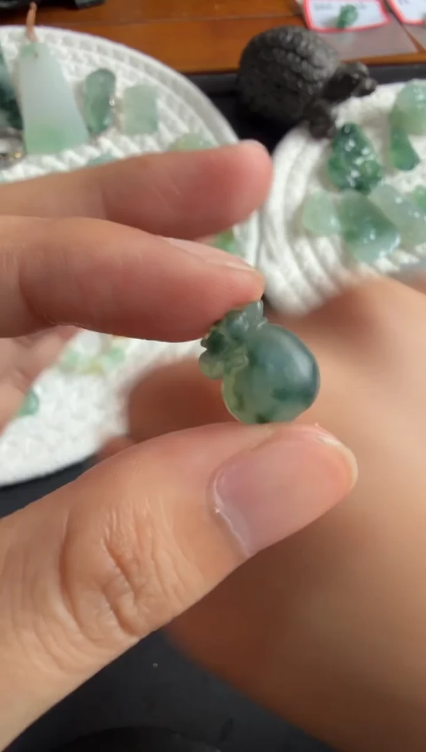 未镶嵌定制翡翠钱袋