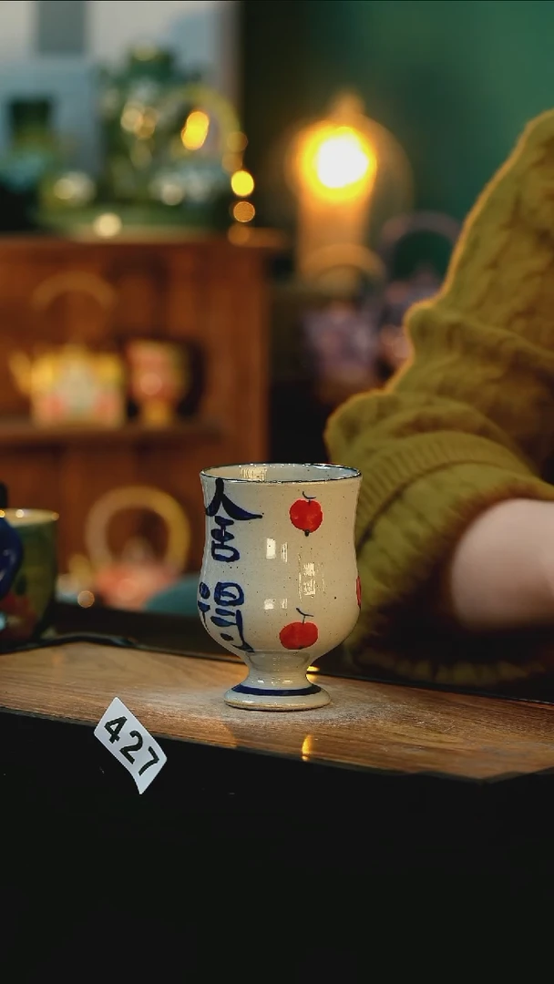 【闪购商品】杯手绘心瓷陶瓷浮力