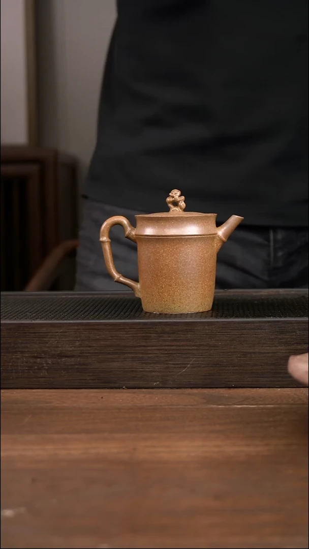 茶壶紫砂黄金柴烧高竹段     160CC