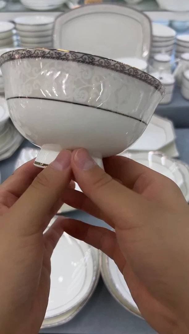 骨瓷玲珑5高10个
