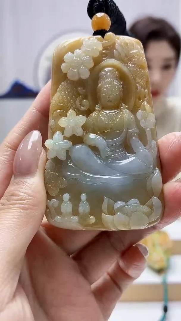 未镶嵌定制翡翠4829MM-毛货挂件50