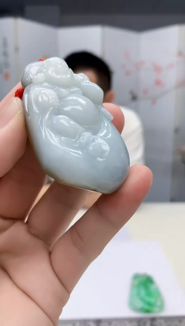 【闪购商品】定制翡翠未镶嵌4812bb-毛货挂件13