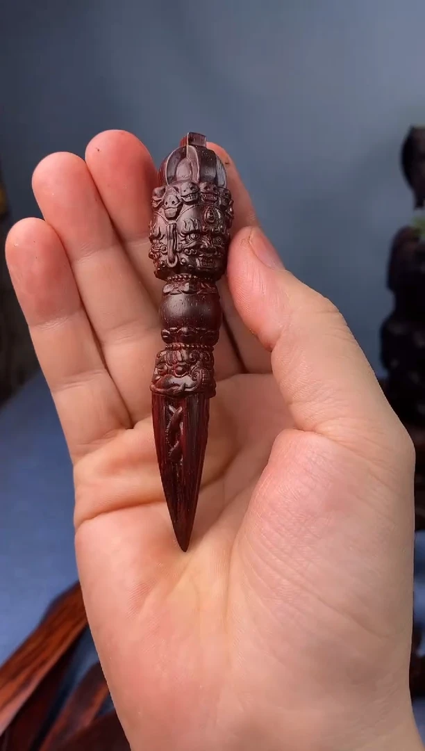 檀香紫檀（小叶紫檀）黯*降魔杵