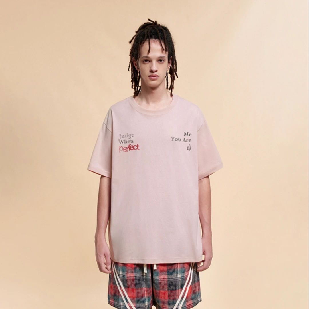 H06-52030-BON夏季后背字母印花时尚圆领半袖