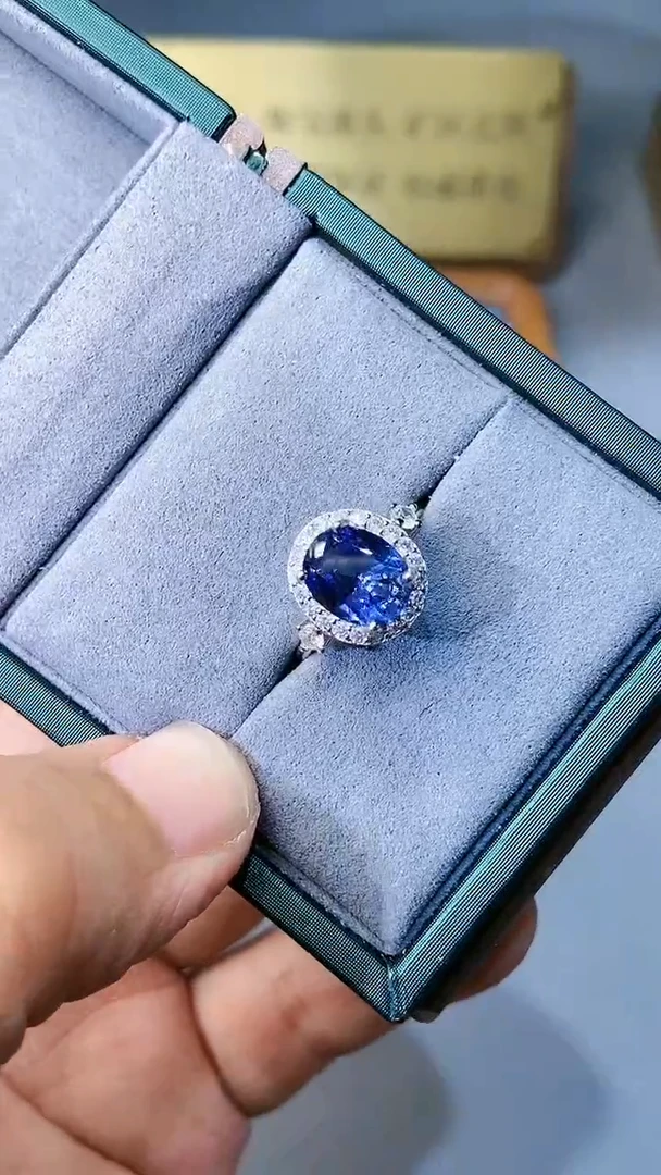 【闪购商品】蓝宝石戒指银S925镶嵌321