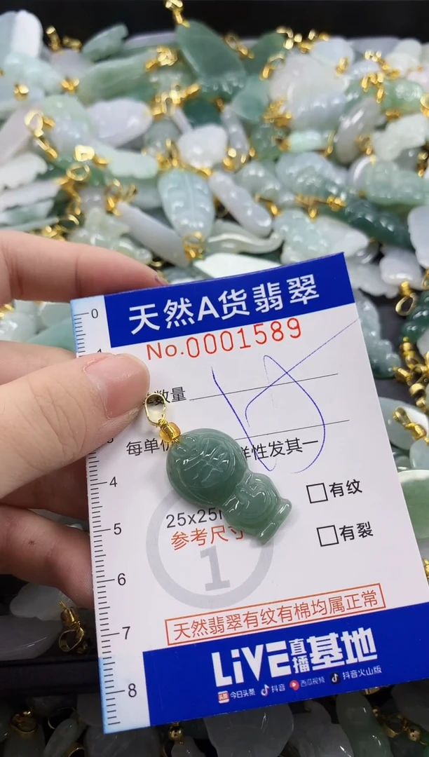 颈饰未镶嵌翡翠天然A货翡翠