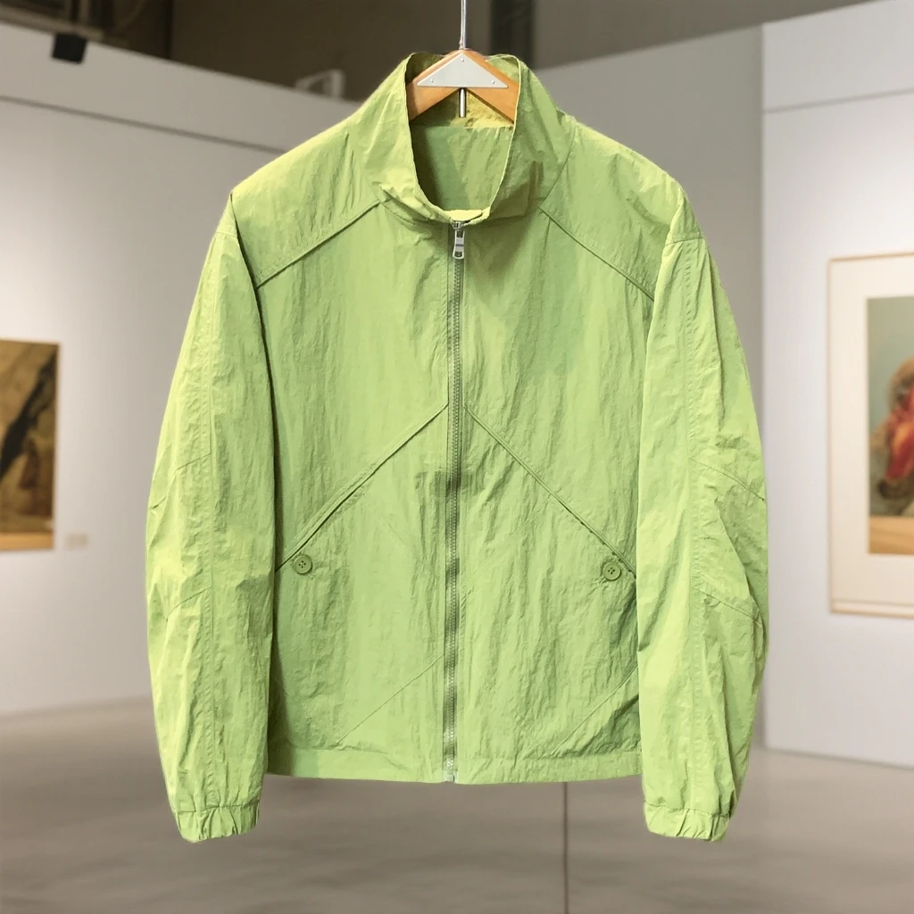 2025秋季新款简约立裁青年男装夹克时尚潮流百搭休闲短款男士外套