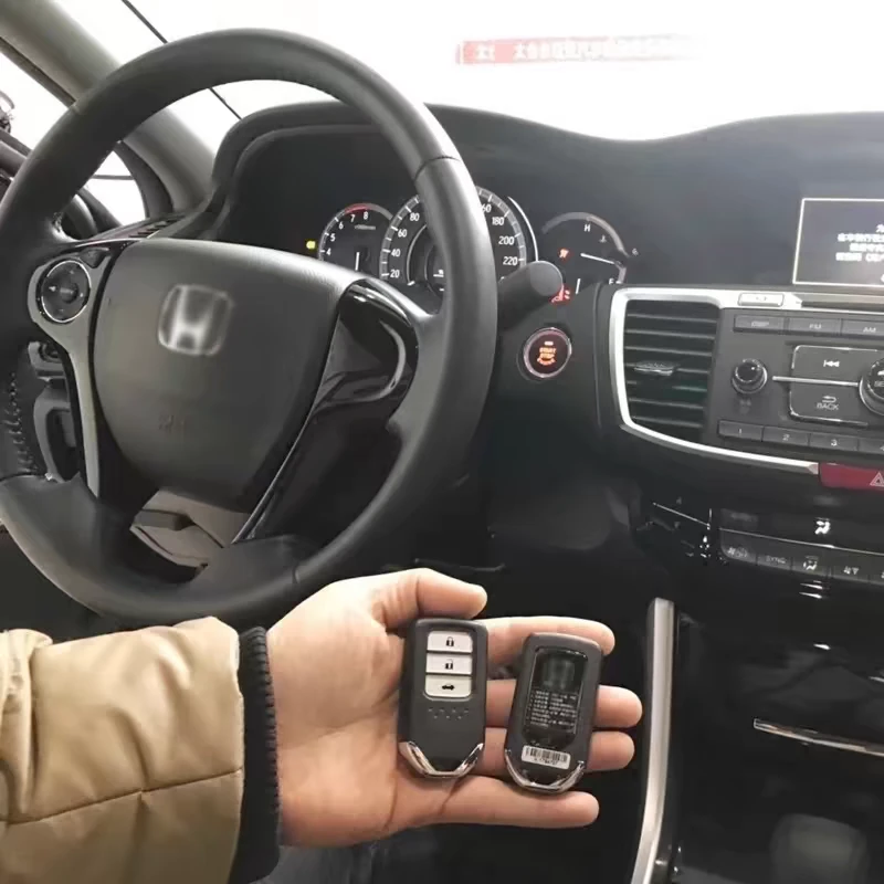 全新雅阁九代半95缤智改装一键启动无钥匙进入手机控车远程升级