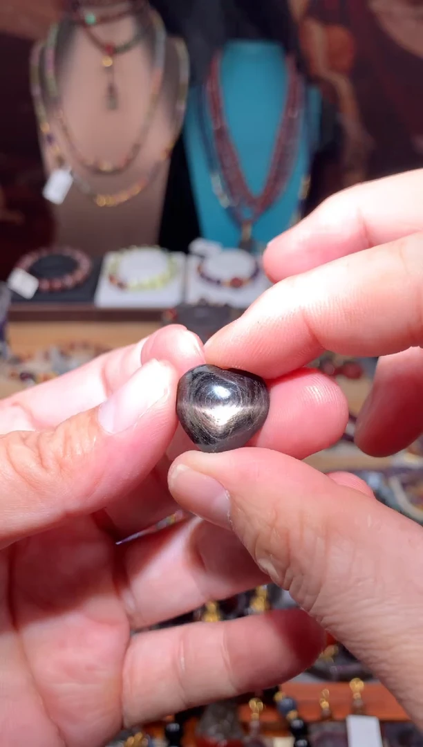 未镶嵌辉石爱心金运石