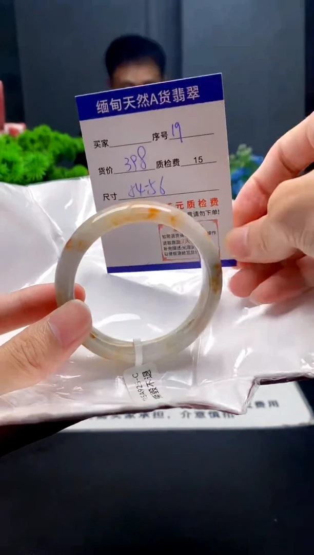 未镶嵌手镯翡翠19缅甸天然A货翡翠需包容瑕疵，介意慎拍