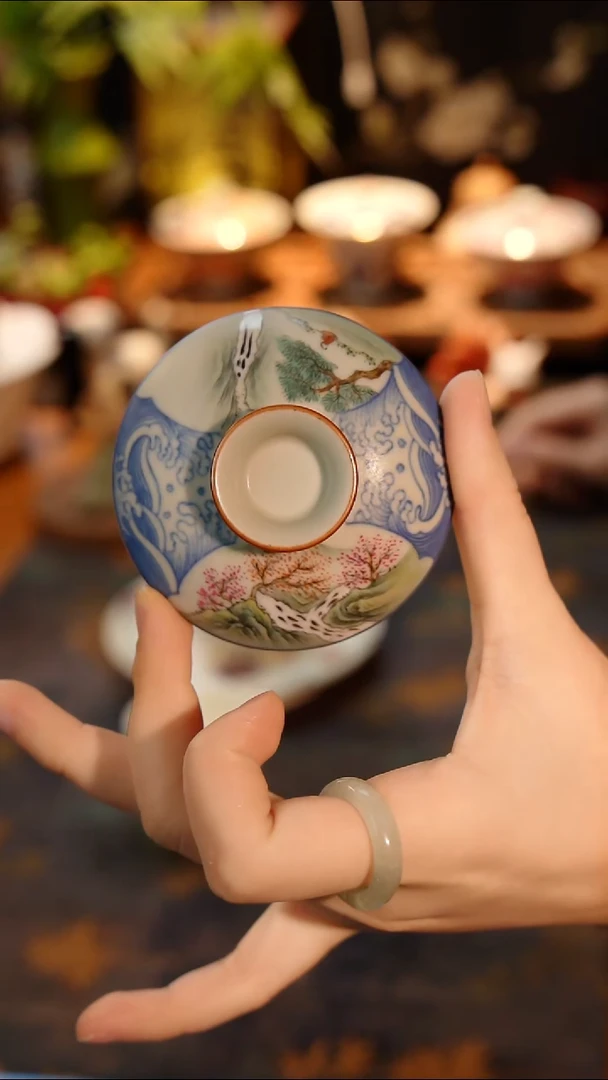 茶壶**素谷  山水盖子素谷  山水盖子