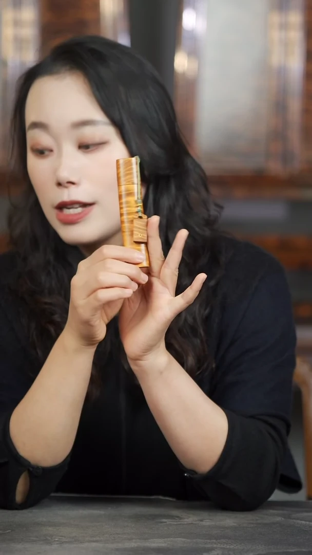 金丝楠满花云彩香筒924