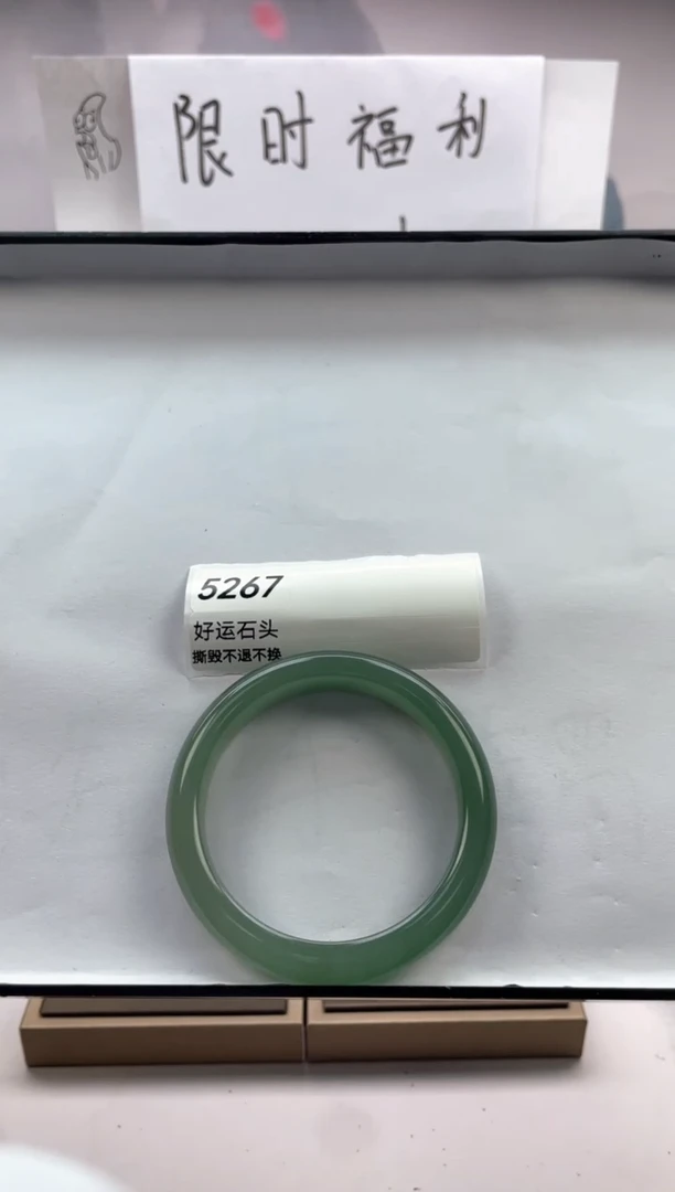 未镶嵌手镯石英质玉5267