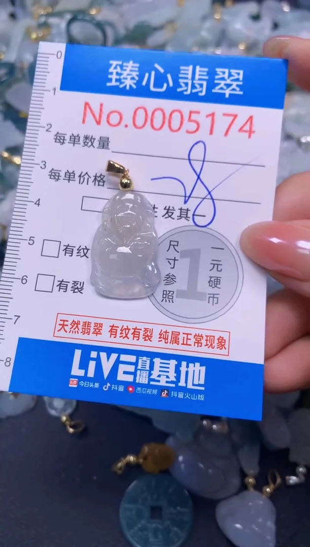 吊坠(不含链)未镶嵌翡翠5174
