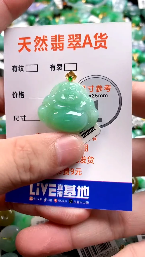 颈饰18K金镶嵌翡翠1036634559