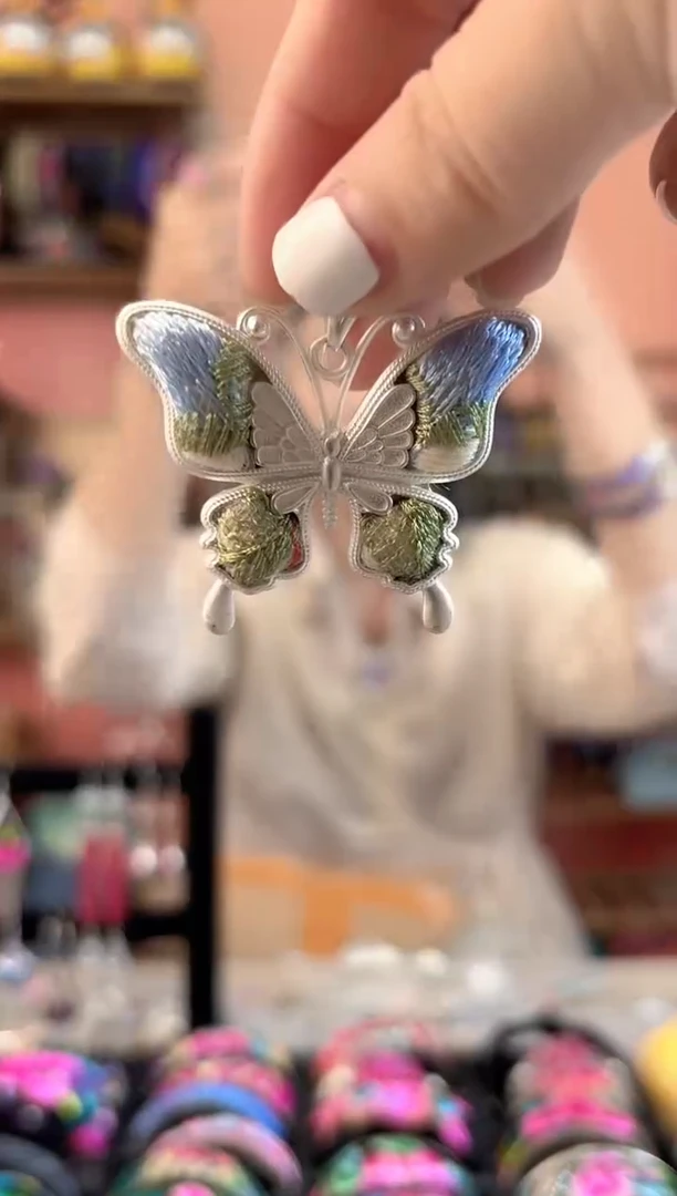 织绣艺枝独绣手工饰品200***