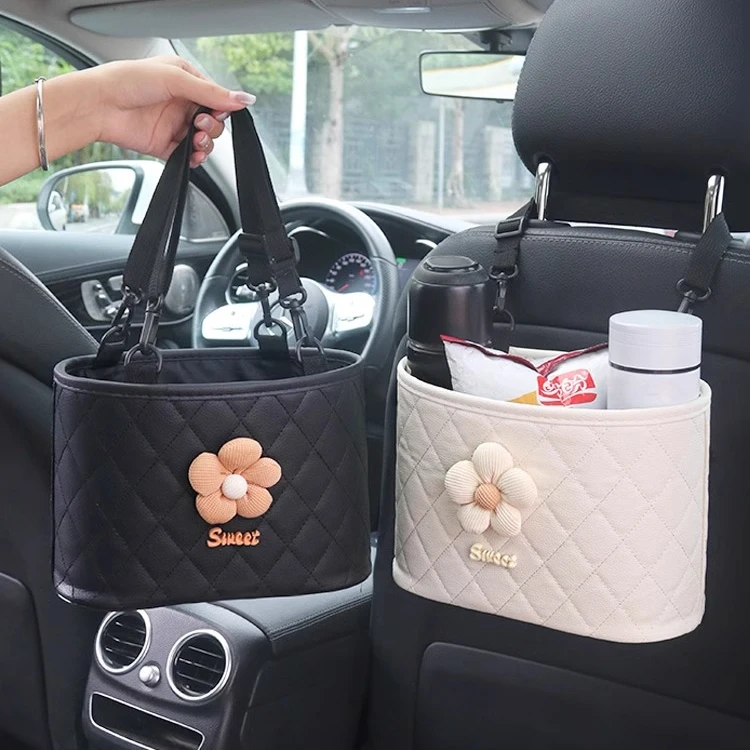 汽车座椅后背收纳袋卡通可爱储物袋车用多功能挂袋车载好物大全女