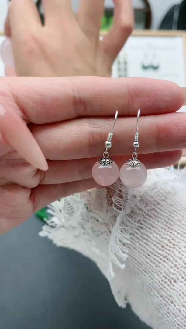 【闪购商品】水晶耳饰银S925镶嵌1102AAA