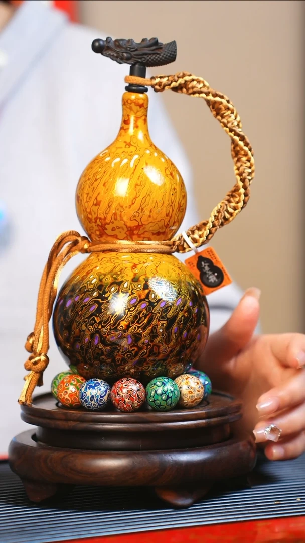 【闪购商品】JW063大师姐臻选非遗大漆酒葫芦