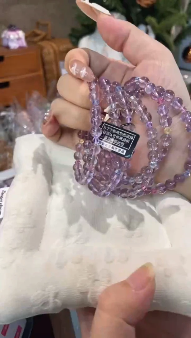未镶嵌手串水晶孤品捡漏均匀瑕疵介意勿拍