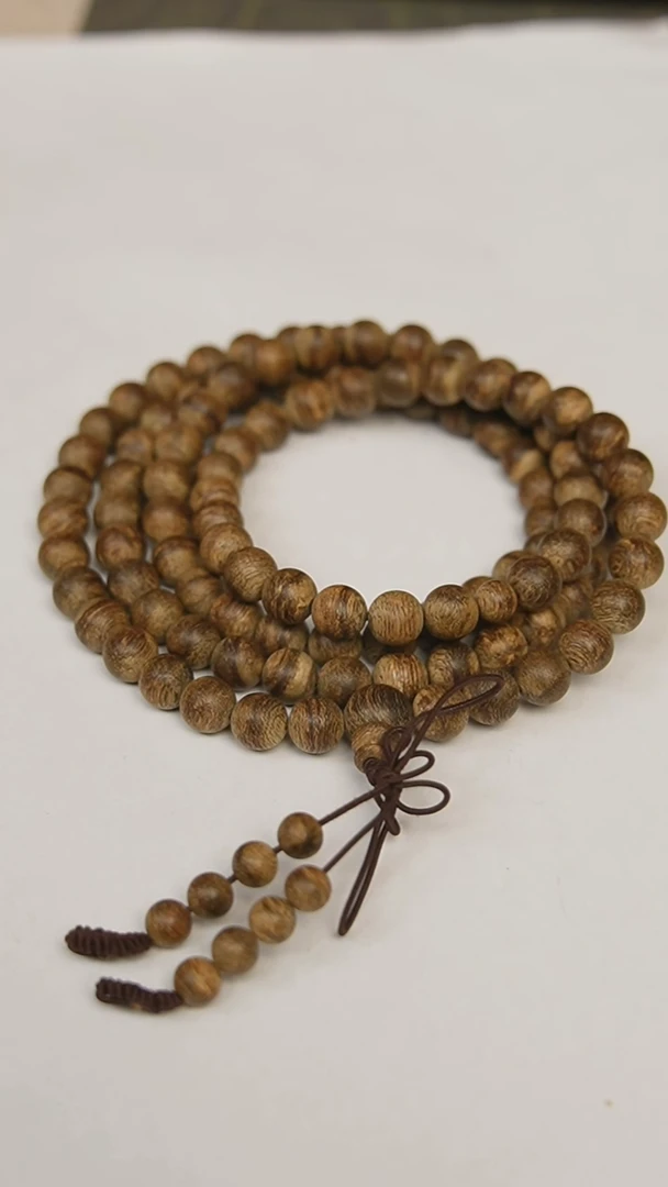 沉香手串文莱8.6mm多圈35.6克花香凉甜9.6分