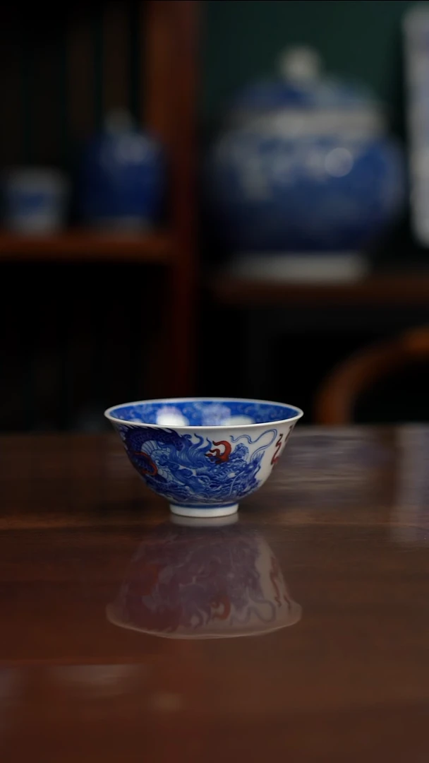 自成堂柴窑 龙杯