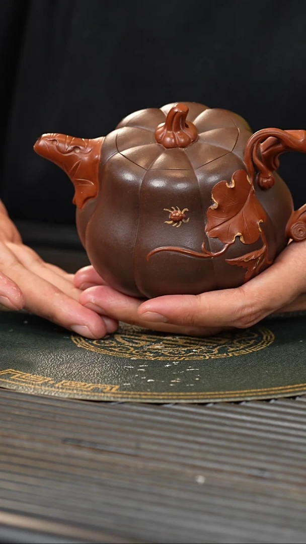 【闪购商品】紫砂茶壶BYM 紫泥 南瓜