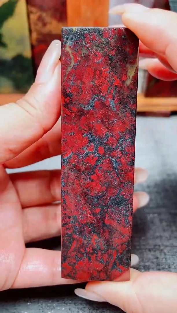 玉桂林鸡血玉素章14