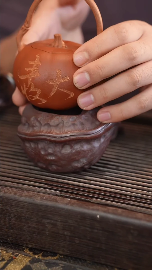 茶壶紫砂原矿手工制作
