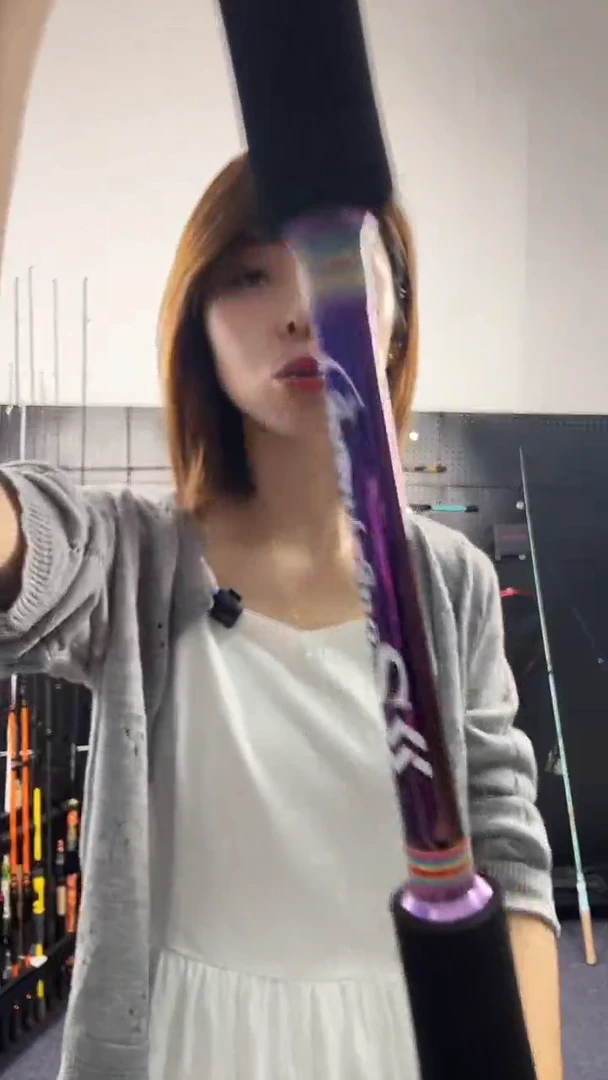 玻璃钢（瑕疵杆没有售后 介意勿拍）七彩电镀1.8直柄