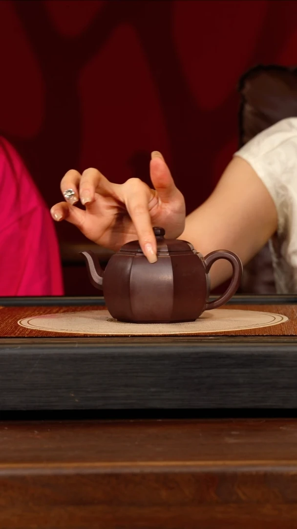 茶壶紫砂宜兴紫砂YJB 黑墩头 八方宫灯