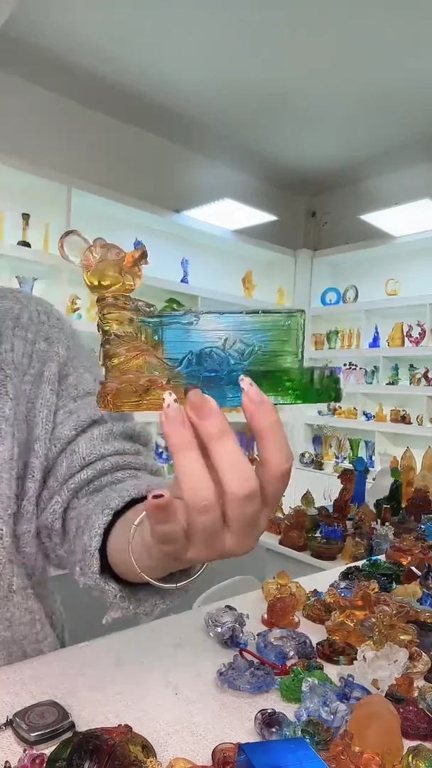 手工艺品琉璃彩色鼠