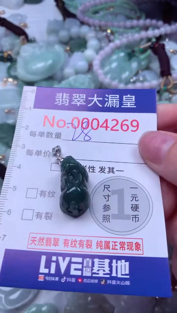 吊坠(不含链)未镶嵌翡翠4269