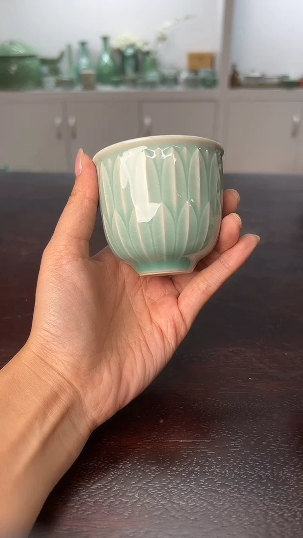 龙泉云间青瓷小米茶器