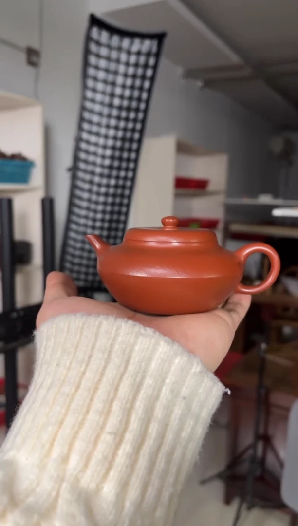 【闪购商品】紫砂茶壶福利朱泥扁古壶140毫升