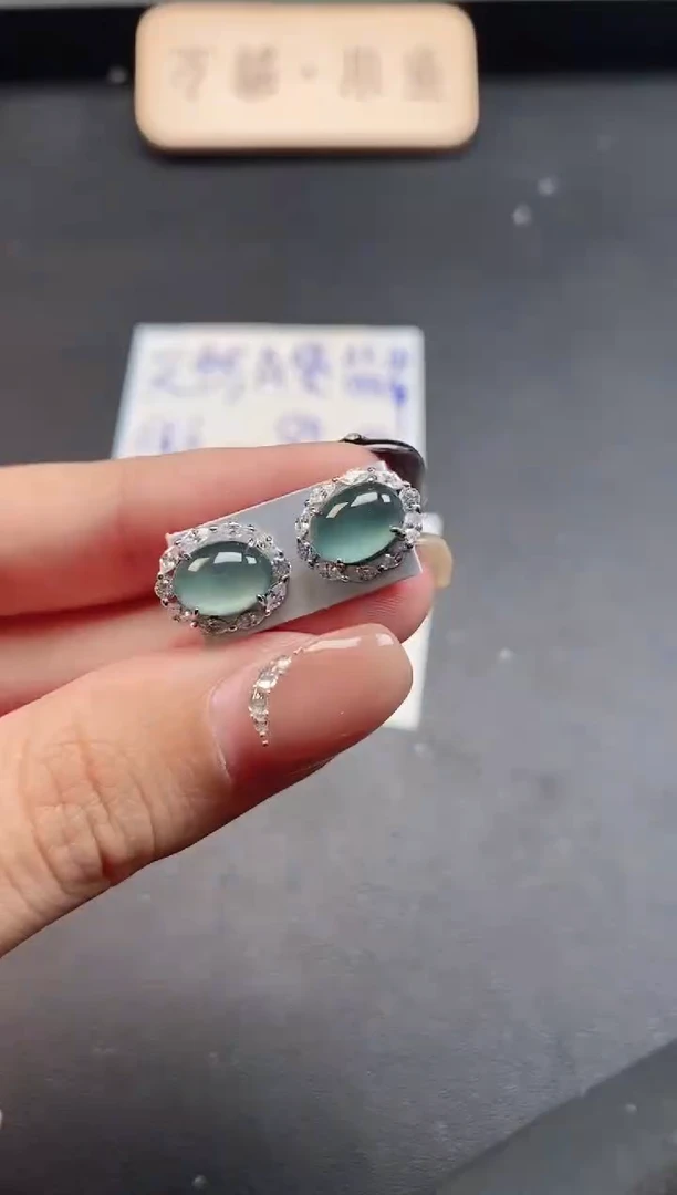 银S925镶嵌戒指翡翠51511