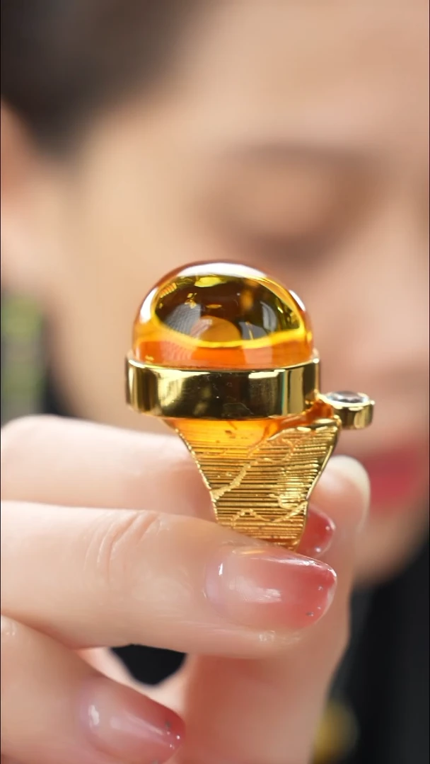 琥珀吊坠(不含链)未镶嵌特色蜜蜡戒指