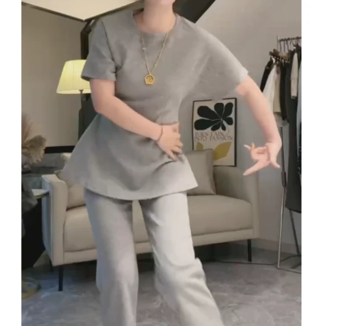 2025春季新款网红同款洋气韩版爆款时尚轻奢套装两件套YGR