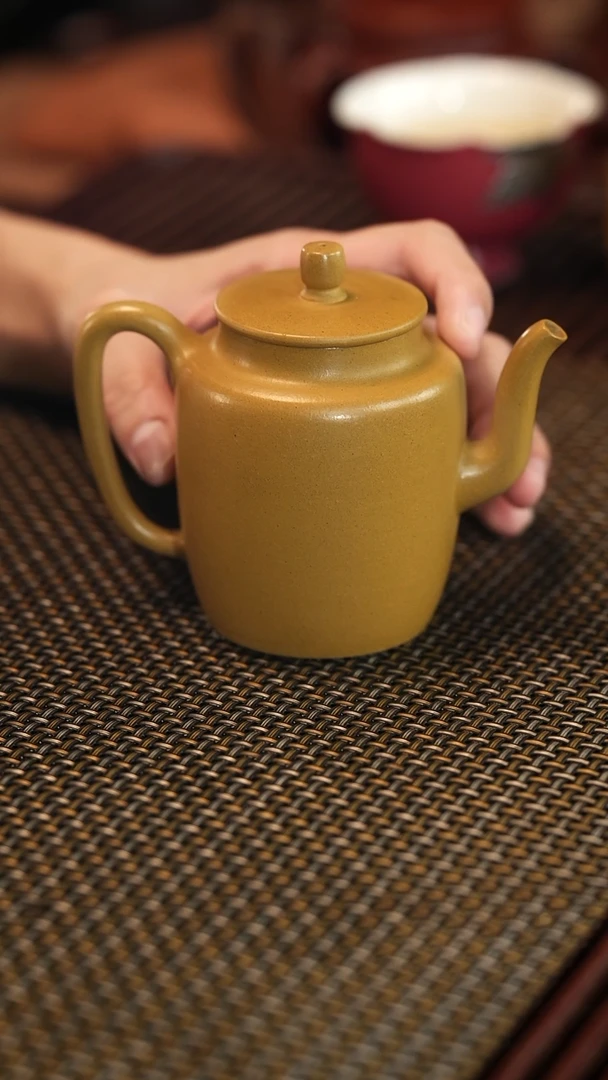茶壶紫砂【润石堂】全手工精品 黄金段 180cc