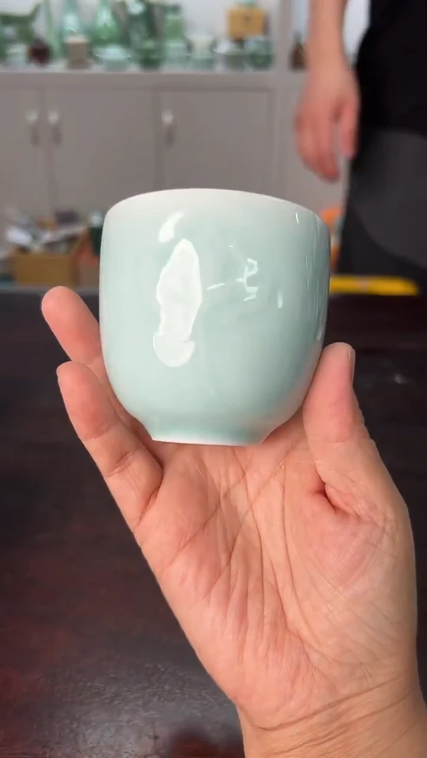 龙泉云间青瓷小米茶器