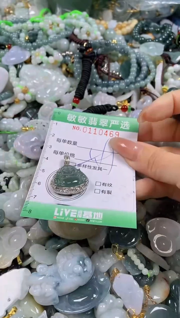 【闪购商品】翡翠颈饰未镶嵌闪购0110469多样性发其一