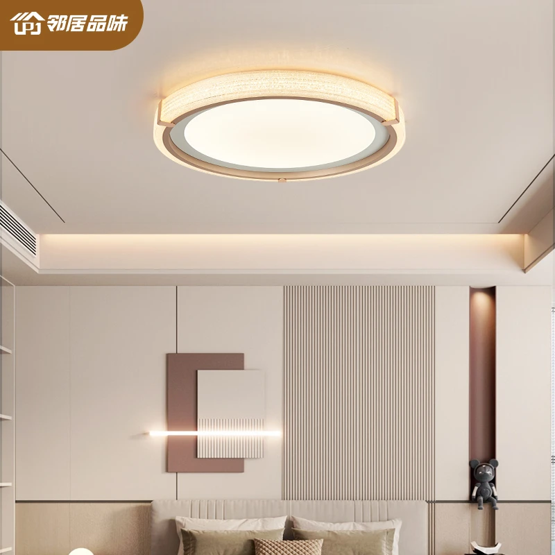 【邻居品味】现代轻奢主卧吸顶灯创意大气护眼防频闪LED圆形卧室灯