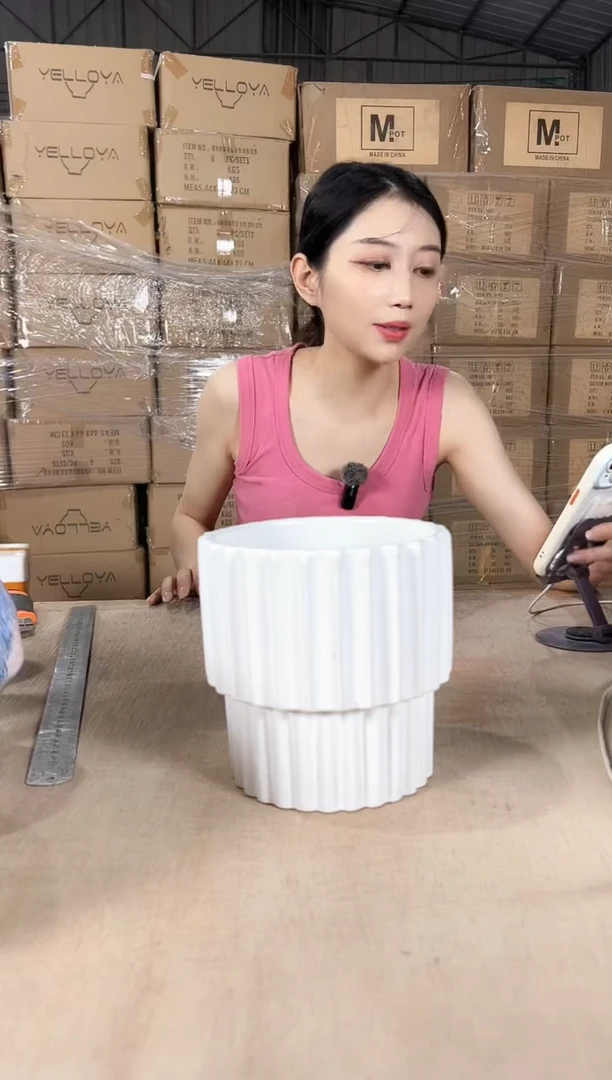 火锅加高条纹白色小号16x16