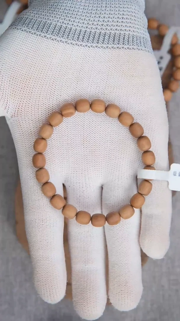 檀香木手串/手链房料顺纹8*7.5*23男款奶甜随机发