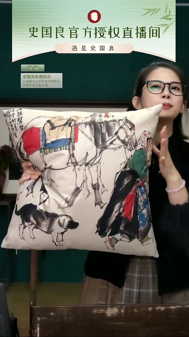 绘画史老师作品抱枕