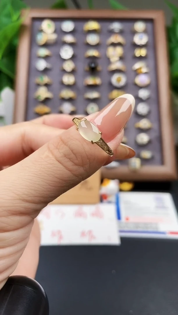 银S925镶嵌戒指翡翠12