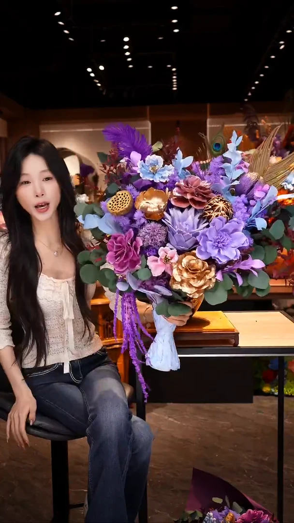 琉璃瓶手工花器花束空运包邮送货上门-以图片为准